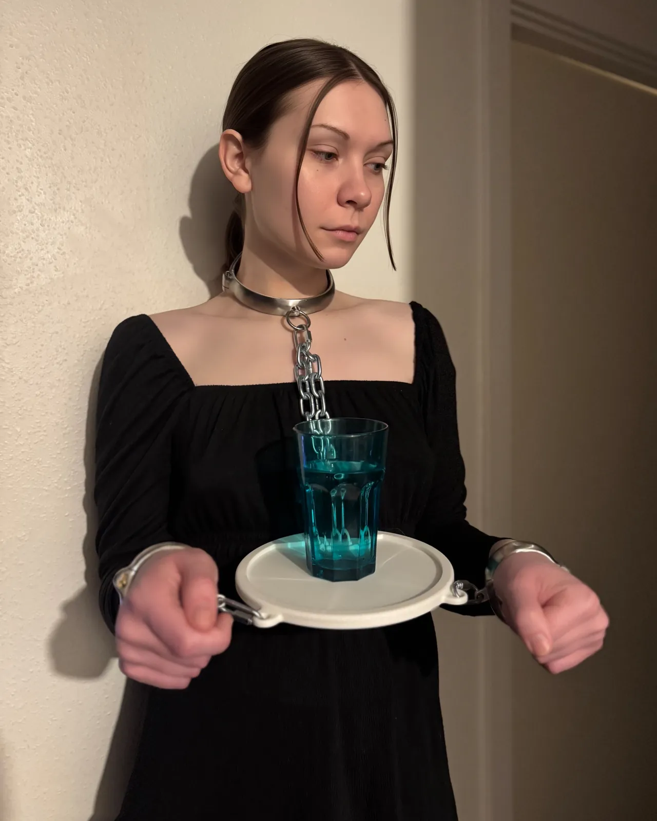 Moody silhouette pose